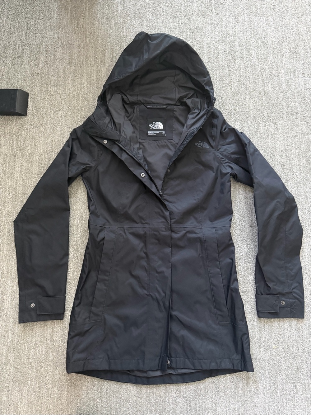 The North Face Women's Black Hooded Rain Coat